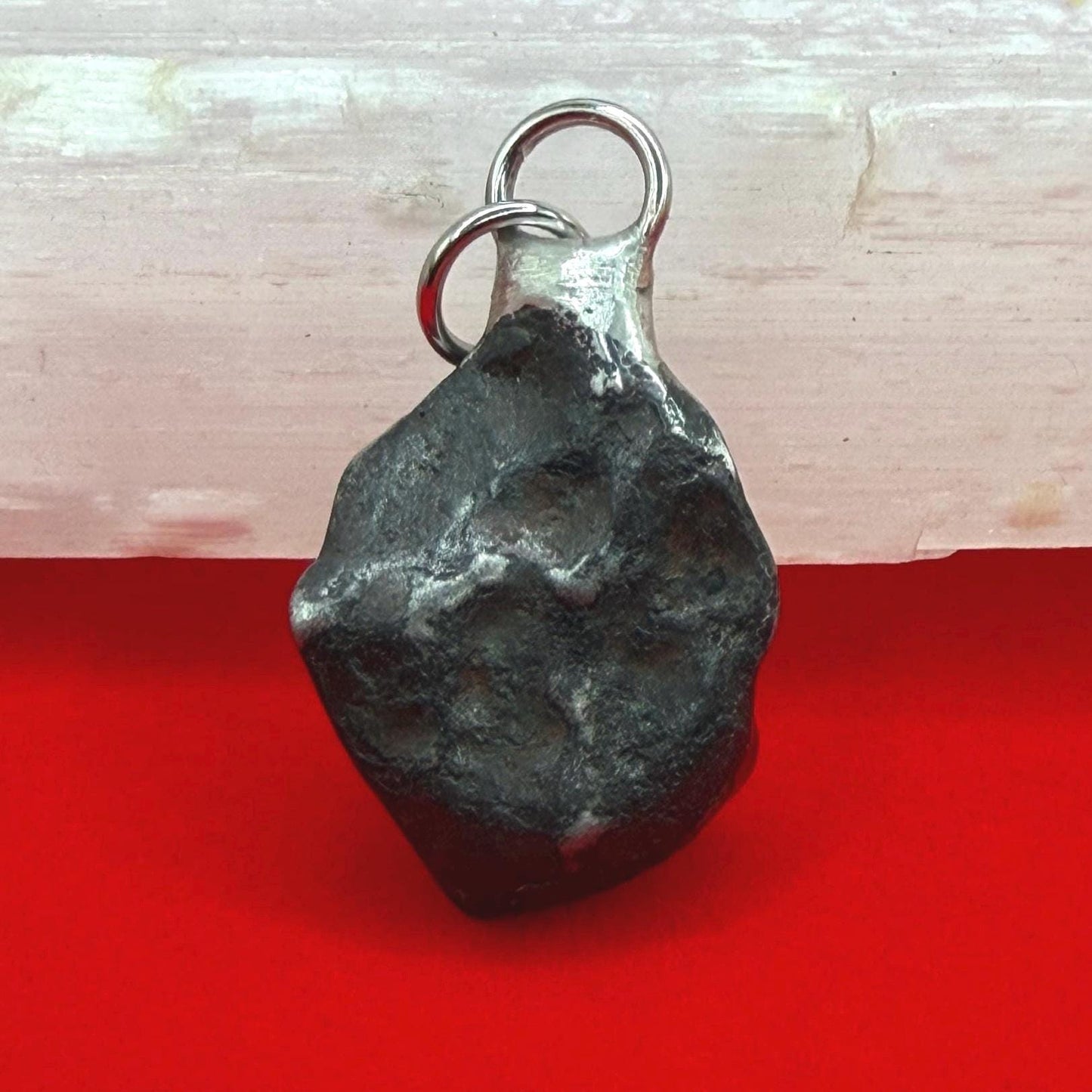 Agoudal Iron Meteorite Pendant: Handmade Astronomy Space Gift, Cosmic Pendant, 11.45 grams