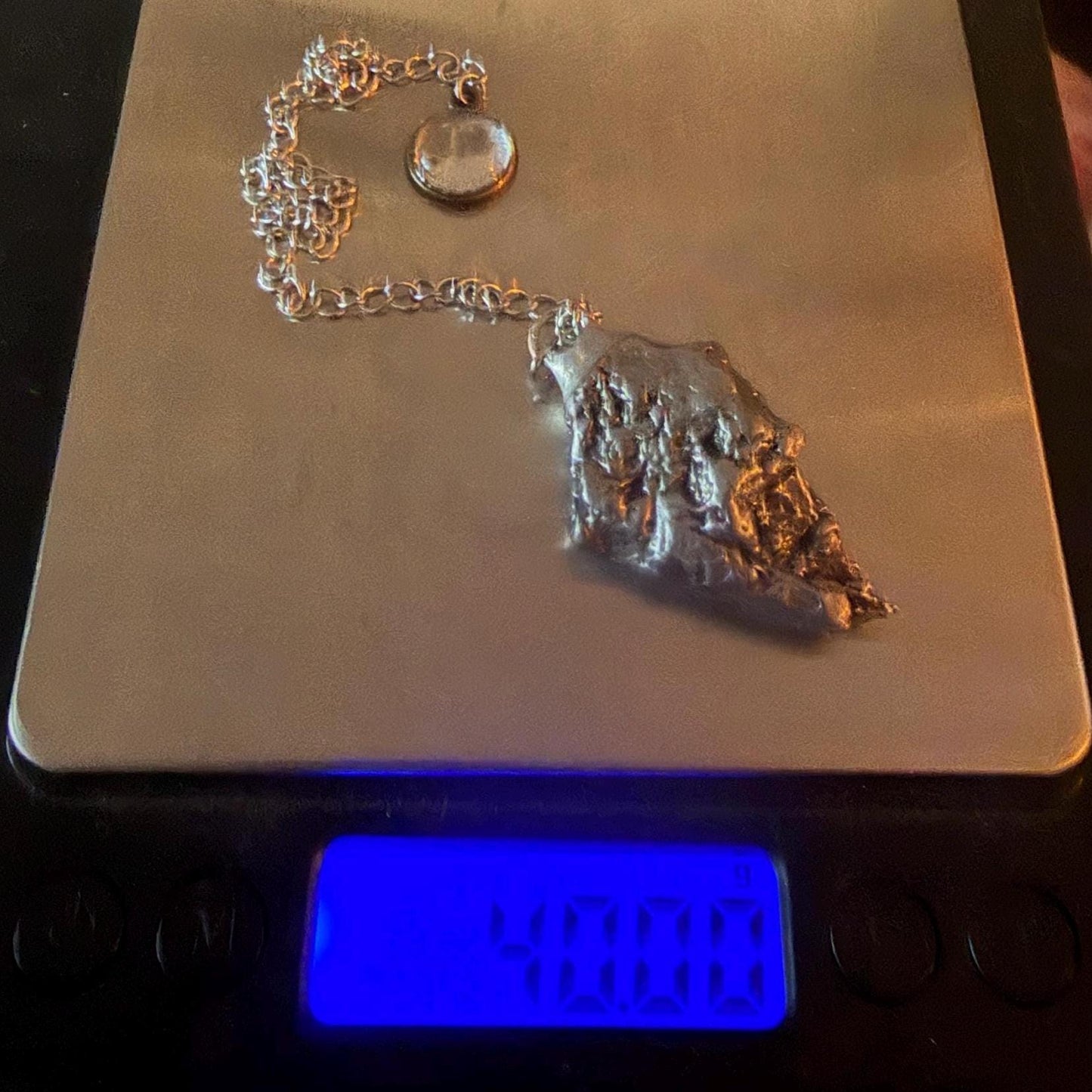 Aletai Meteorite Pendulum: Authentic Iron Meteorite, Divination Tool, 40.00 grams