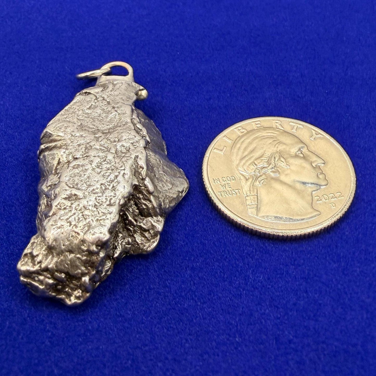 Aletai Meteorite Pendant: Authentic Space Jewelry, Cosmic Jewelry, 33.55g