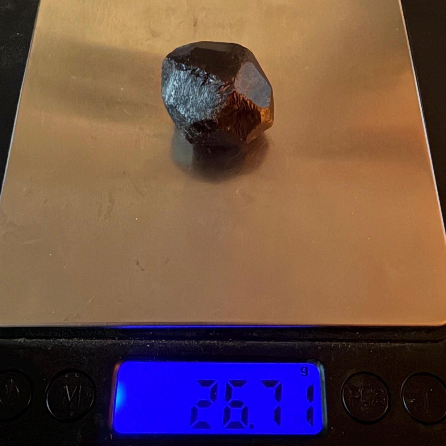 Moroccan Almandine Garnet Crystal: Dodecahedron Shape, 26.71 grams