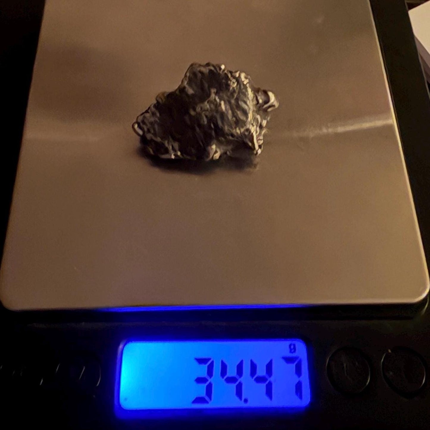 Uruacu Iron Meteorite Specimen: Space Gift, Authentic Meteorite, Brazil, 34.47 grams