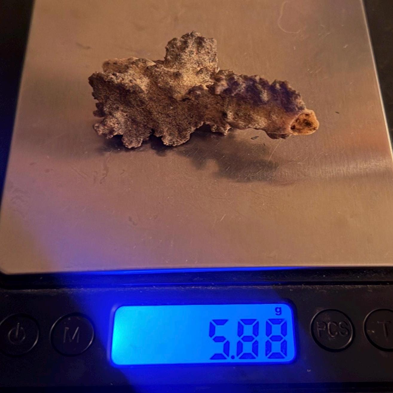 Sahara Desert Fulgurite: Fossilized Lightning Rock, Energy Work, 5.88 grams