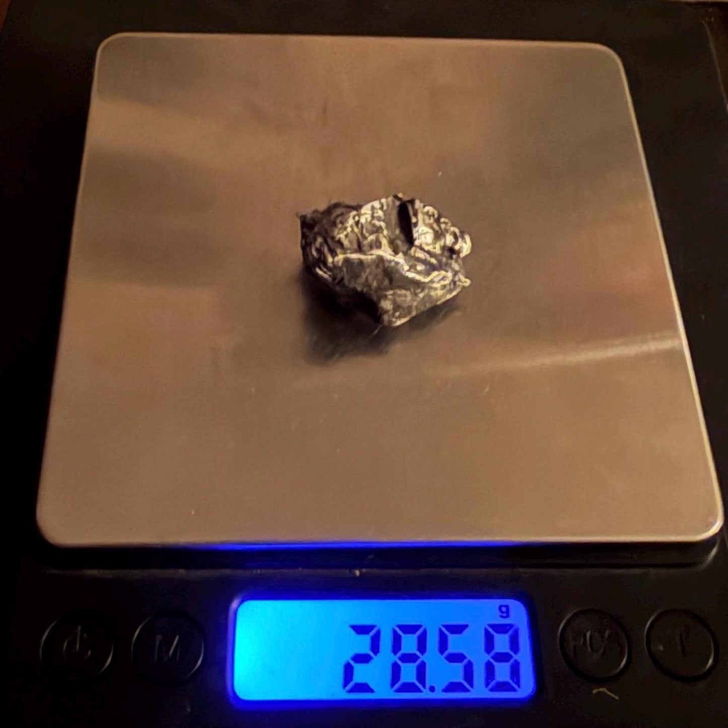 Uruacu Iron Meteorite Specimen: Space Gift, Authentic Meteorite, Brazil, 28.58 grams