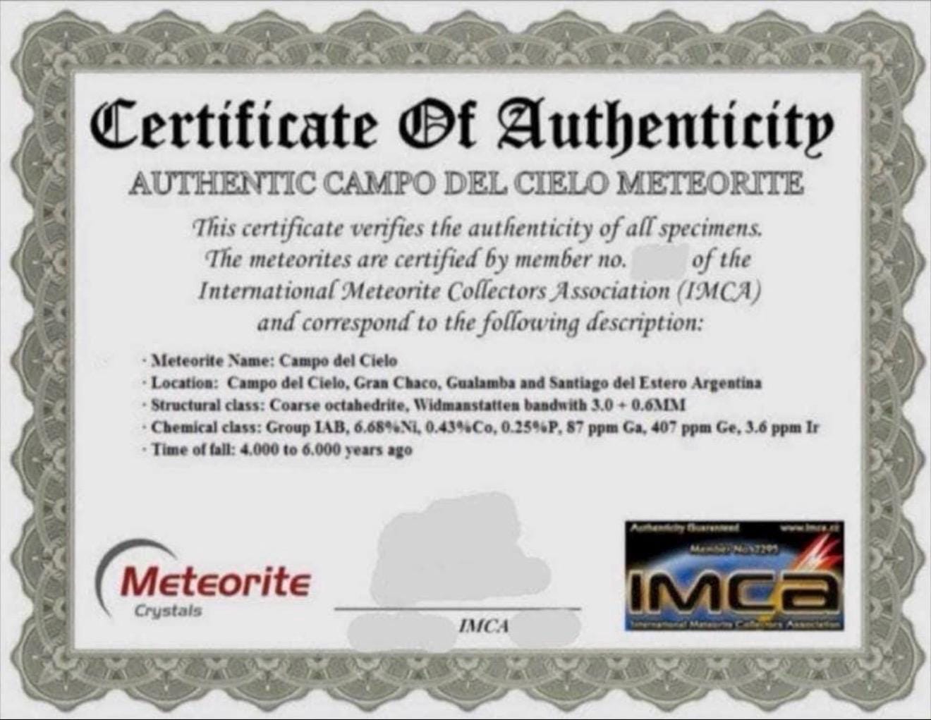 Campo del Cielo Meteorite Pendant: Authentic Iron Meteorite Jewelry, 13.15g