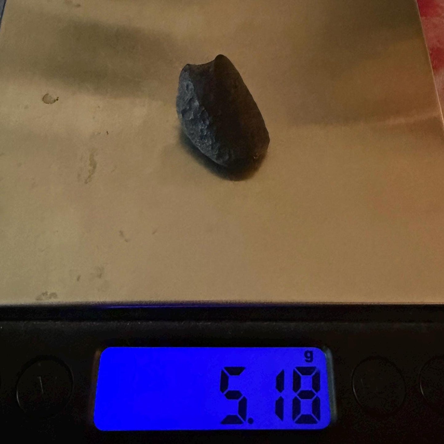 Saffordite Stone: Rare Cintamani, Arizona Tektite -5.18 Grams