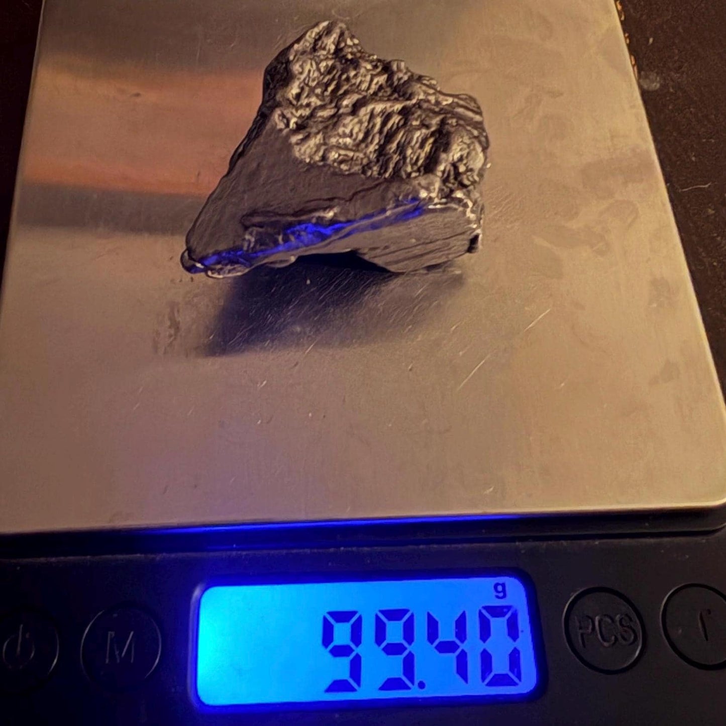 Aletai Iron-Nickel Meteorite Specimen: Astronomy Gift, COA, 99.40g