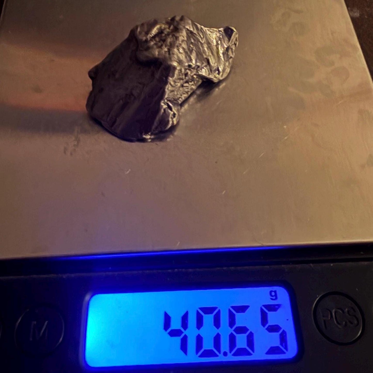 Aletai Iron-Nickel Meteorite Specimen: Astronomy Gift, COA, 40.65g