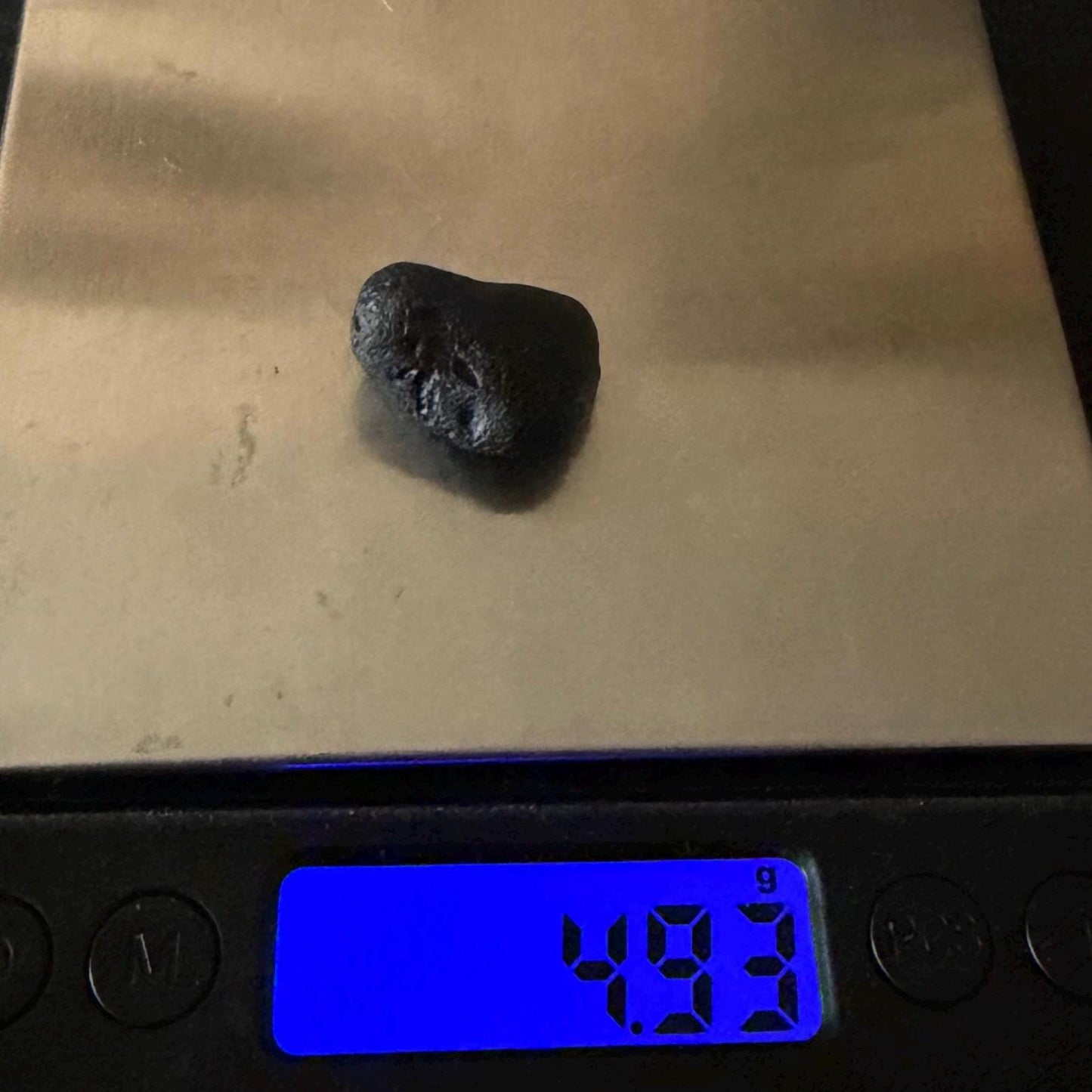 Saffordite Stone: Rare Cintamani, Arizona Tektite -4.93 Grams