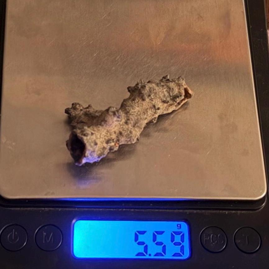 Sahara Desert Fulgurite: Fossilized Lightning, Energy Work, 5.59 grams