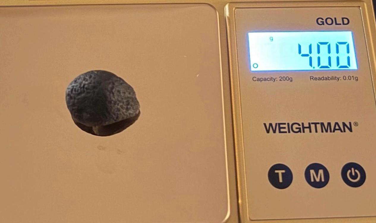 Saffordite Stone: Rare Cintamani, Arizona Tektite - 4.0 Grams