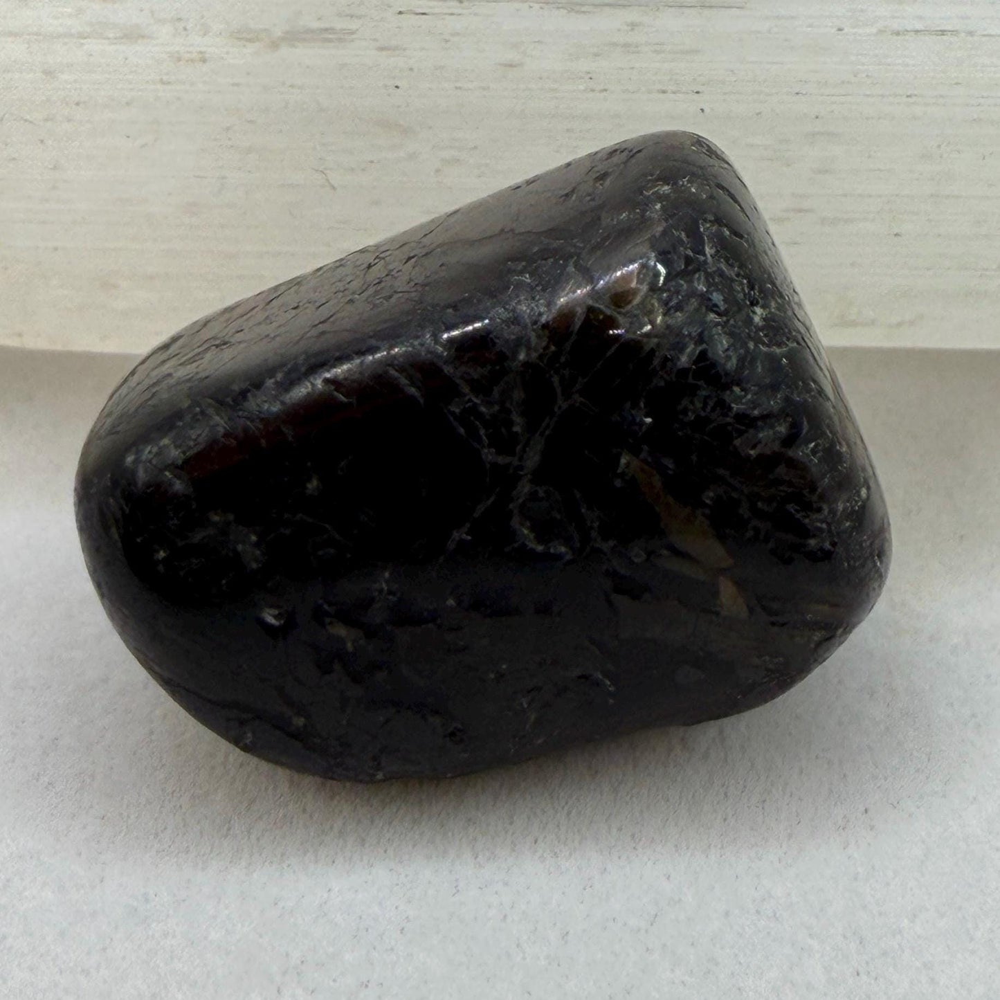 Greenland Nuummite Stone: Reiki Healing Stone, Protection Talisman, 10.83 grams