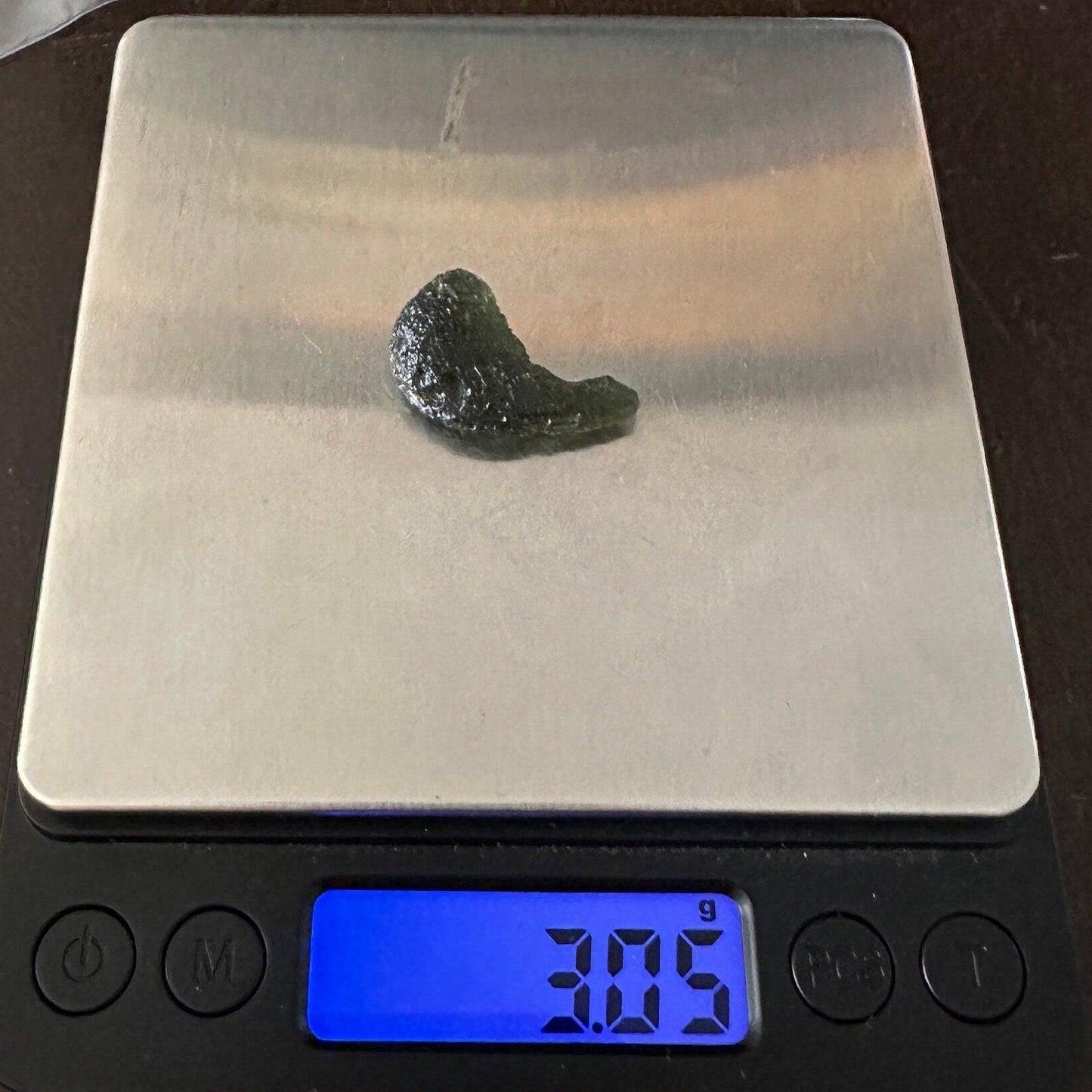 Authentic Moldavite Crystal Specimen, Czech Tektite (3.05 grams|15.25 carats)