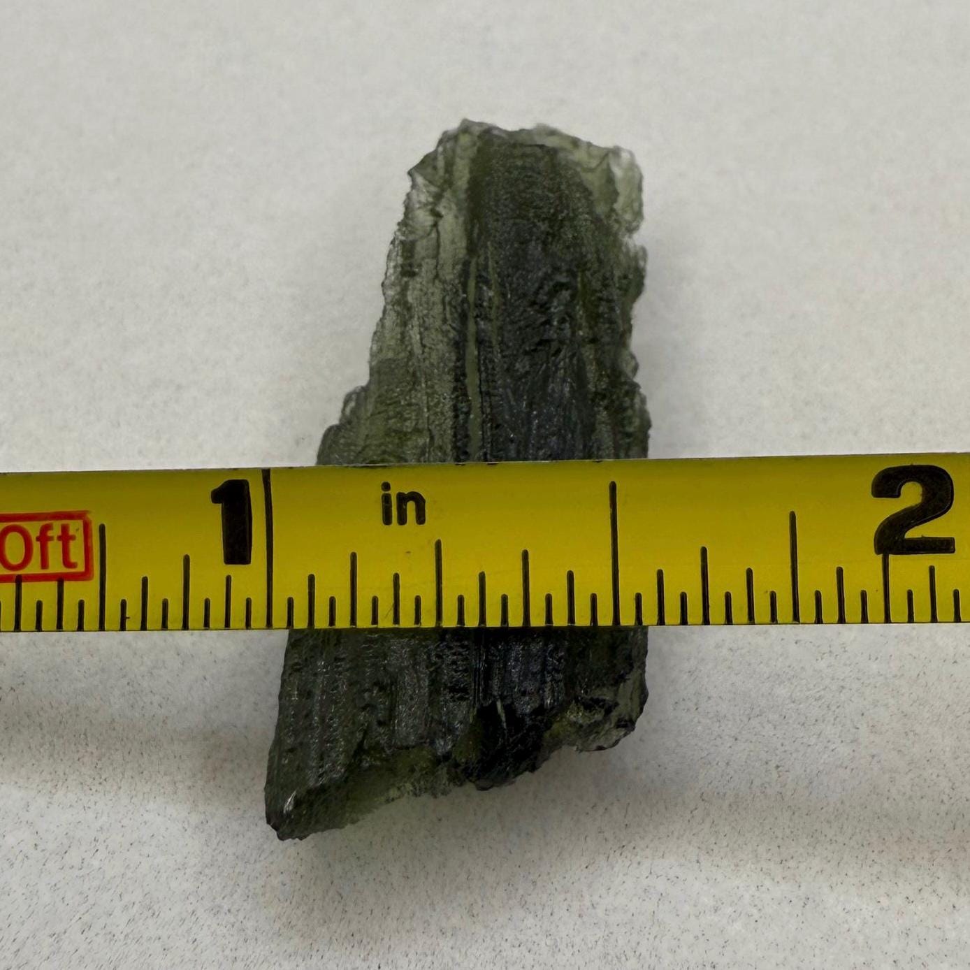 Moldavite Tektite Specimen, Natural Hole, Czech Republic (3.82 grams)