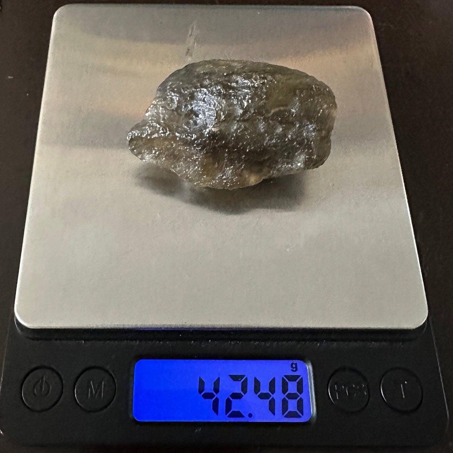 Libyan Desert Glass Tektite: Golden Green Talisman, 42.48 grams