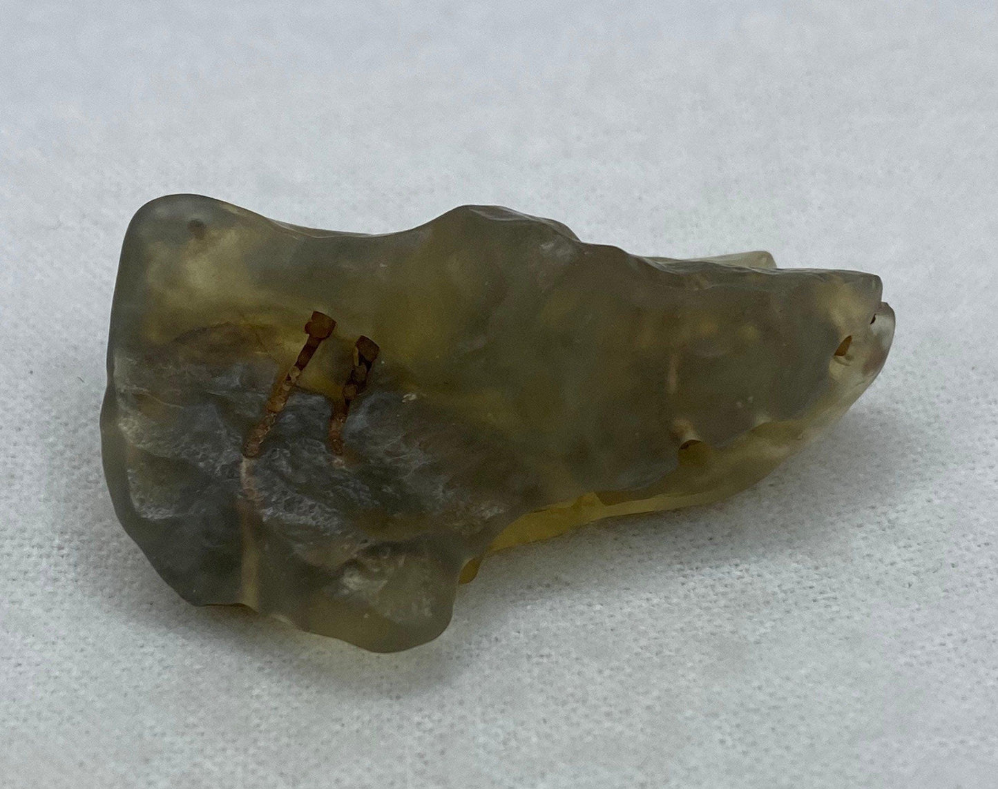 Libyan Desert Glass Tektite: Golden Crystal Talisman, 20.32 grams