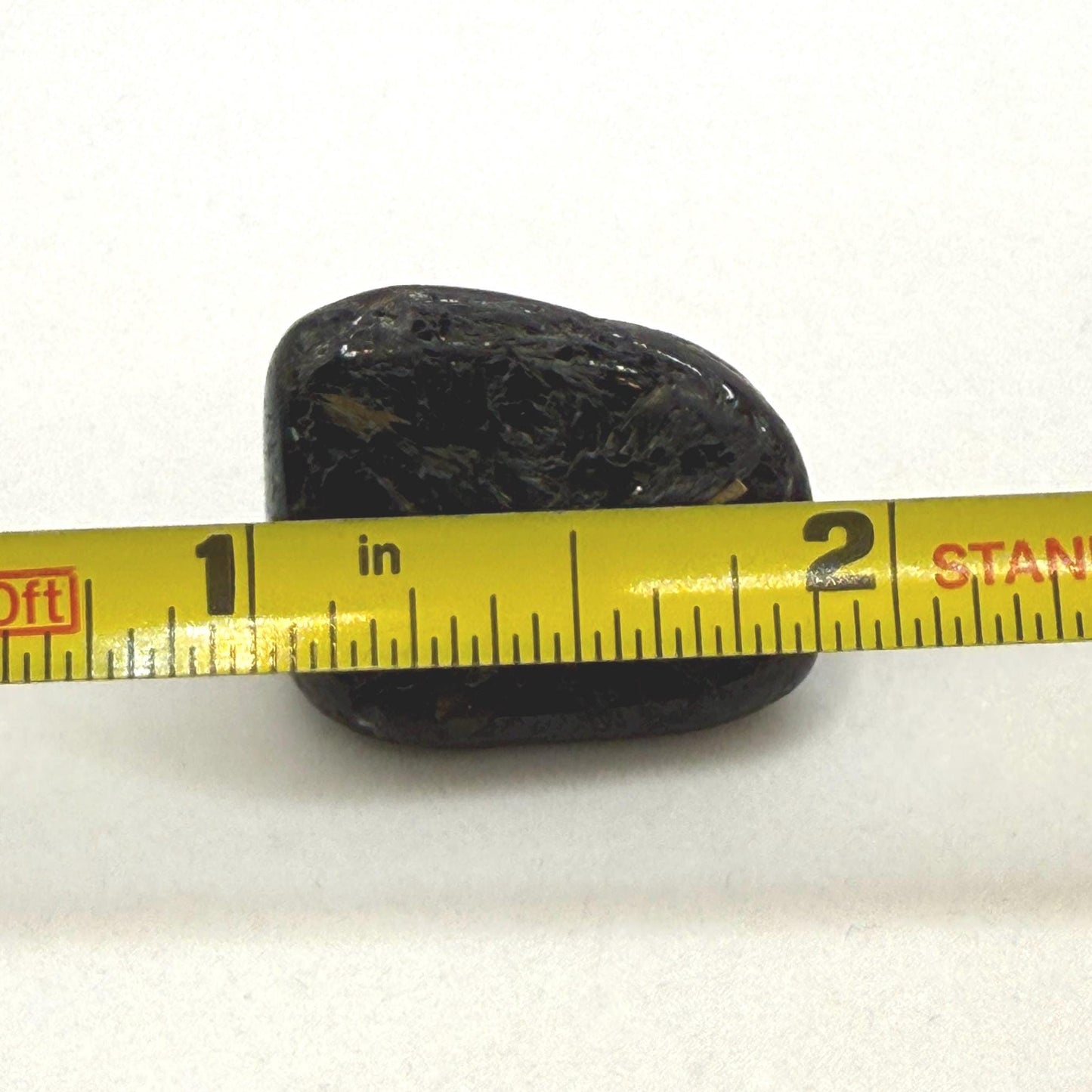 Greenland Nuummite Stone: Ancient Iridescent Gemstone, 12.70 grams