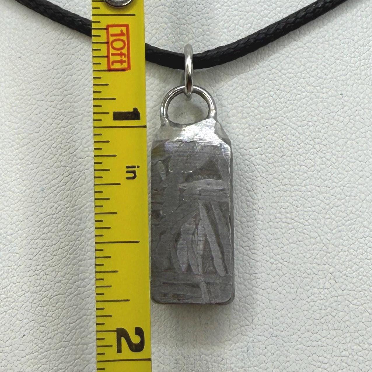 Aletai Meteorite Pendant, Space Jewelry, Etched Iron Widmanstätten 8.02g