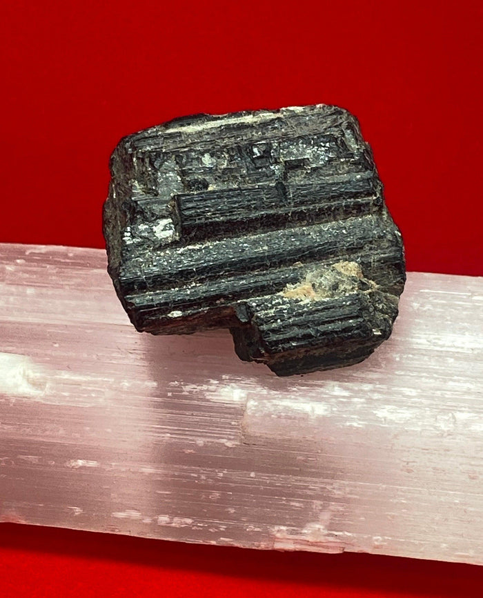 Nigerian Black Tourmaline: Natural Stone for Psychic Protection, Rock Collection, 44.60 grams