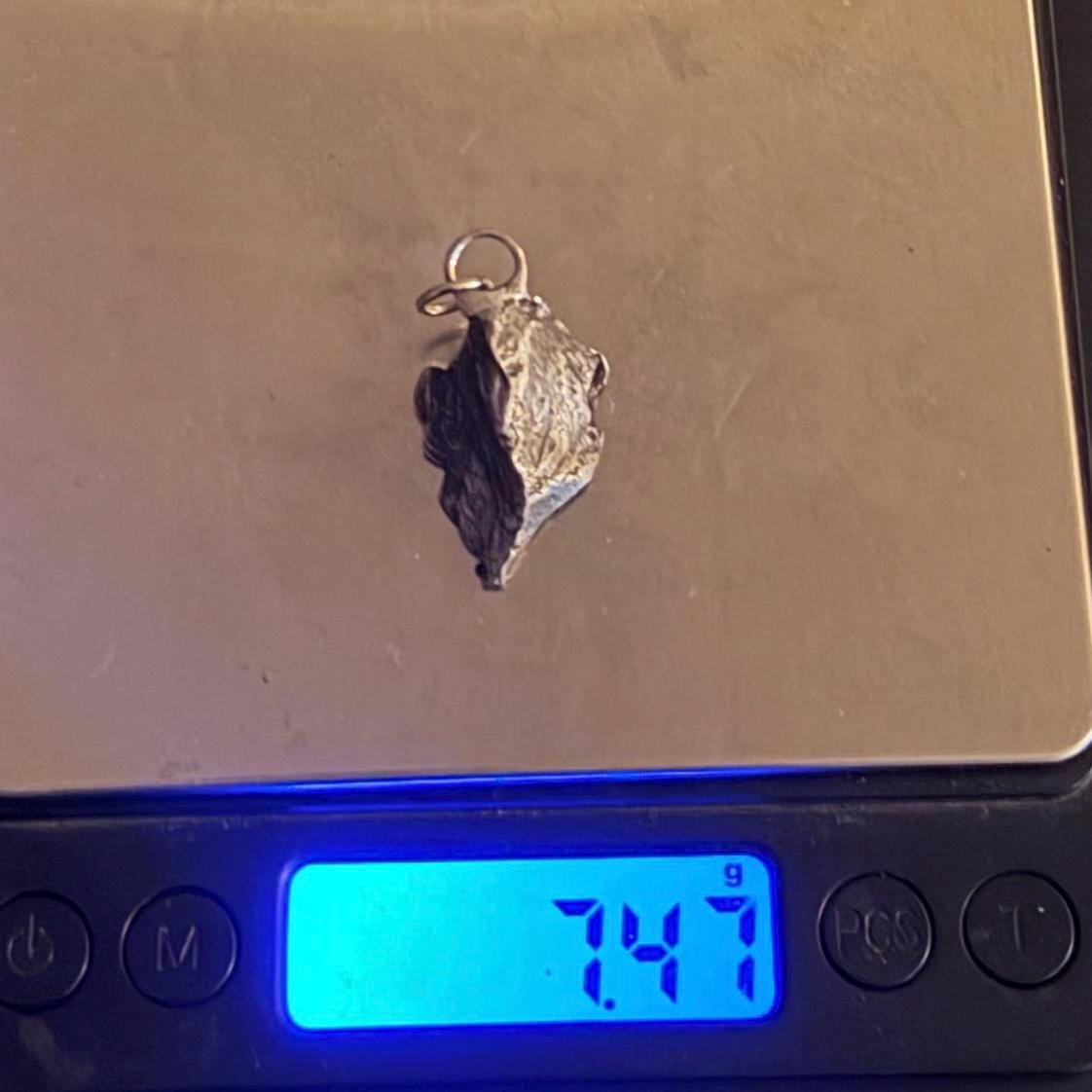 Sikhote-Alin Iron Meteorite Pendant: Astronomy Space Gift, 7.47g