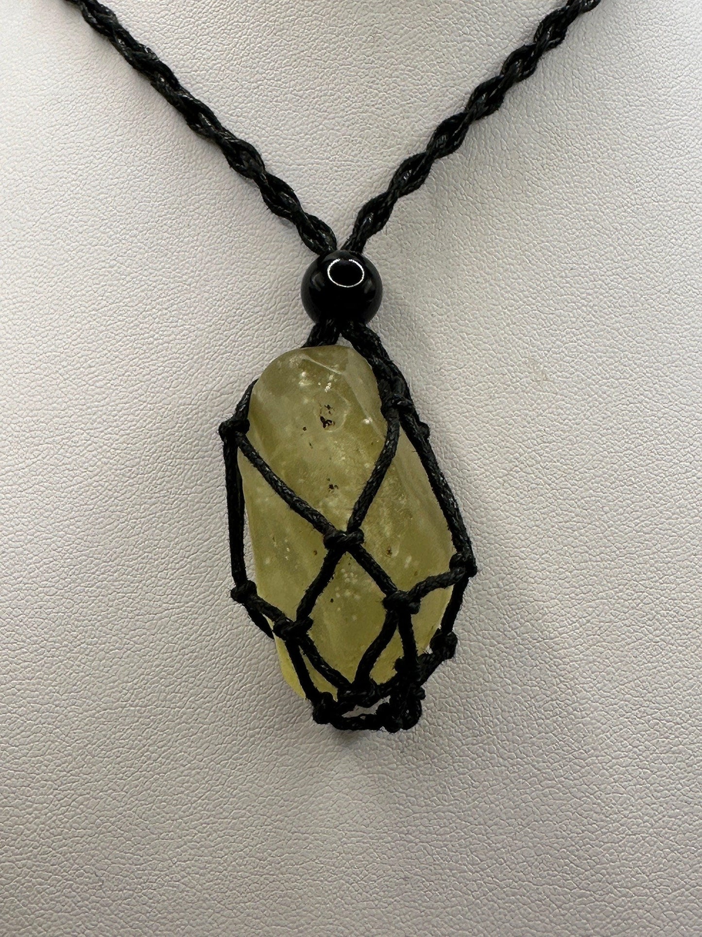 Libyan Desert Glass: Golden Tektite, Manifestation Talisman, 19.42 grams