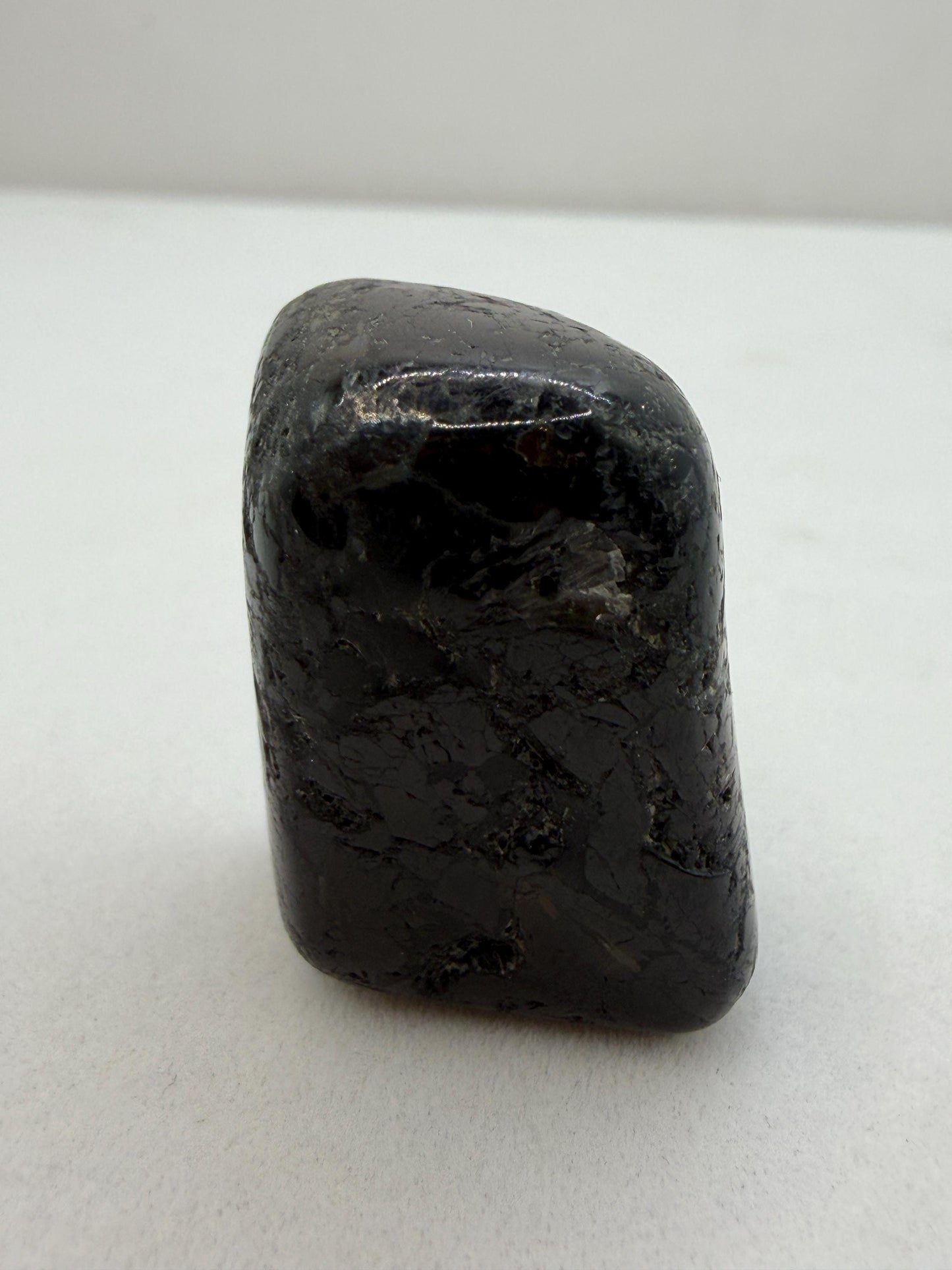 Greenland Nuummite Stone: Reiki Grounding Gemstone, 21.71 grams