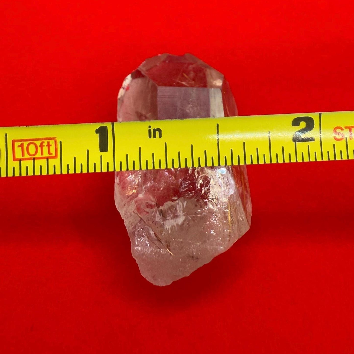 Golden Rutilated Quartz Crystal: Brazilian Fine Crystal, 12.77 grams