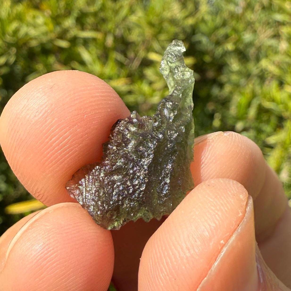 Authentic Moldavite Tektite Specimen, Czech Republic, 1.38 grams