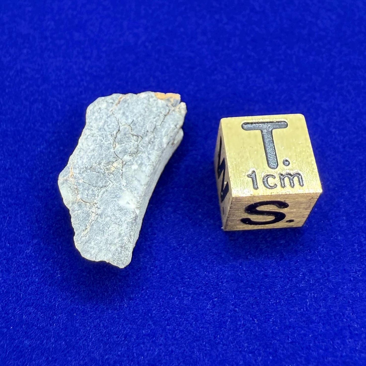 Polished Lunar Meteorite Slice Gadamis 003, Apollo Moon Rock, 2.70 grams