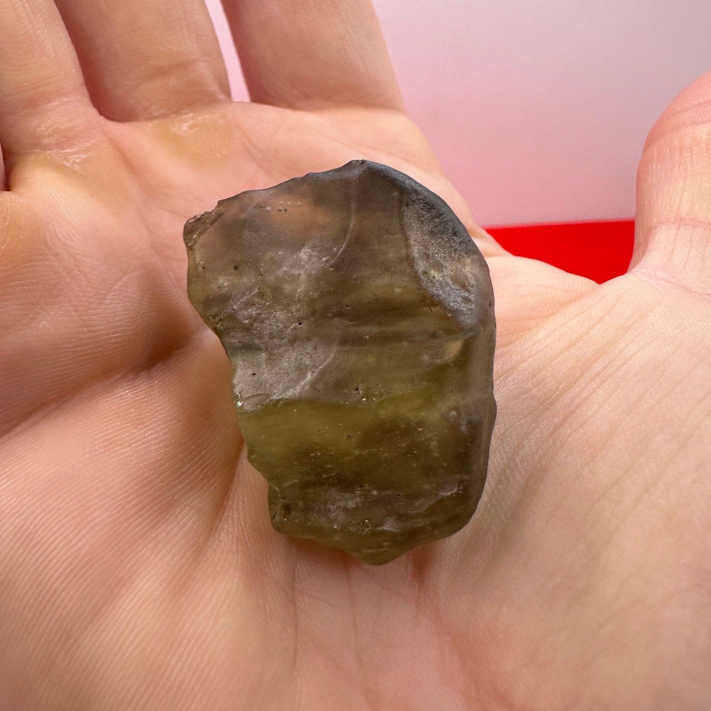 Rare Green Libyan Desert Glass Tektite: Manifestation Talisman, 18.73 grams