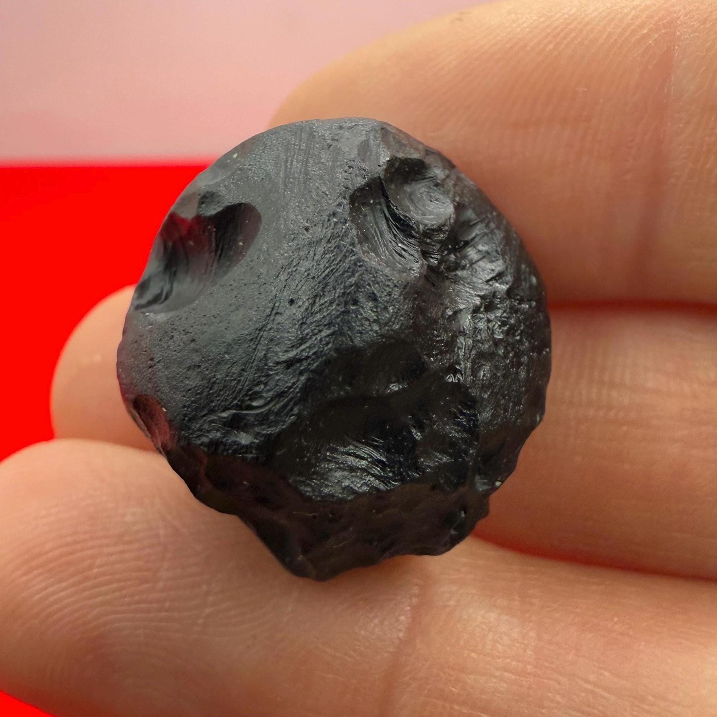 Indochinite Tektite: Indonesian Impactite, Energy Work Stone, 7.82 grams