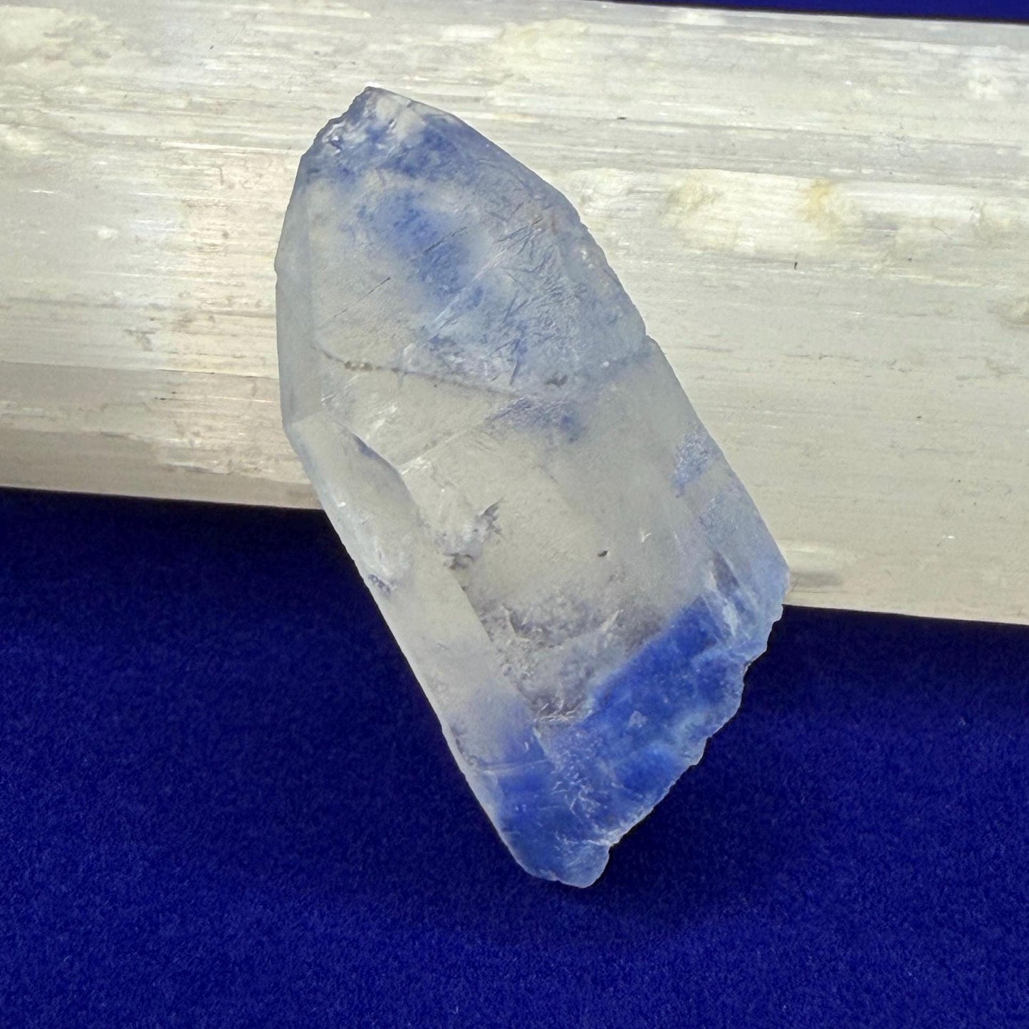Rare Blue Dumortierite Crystal: Brazilian Gemstone for Reiki and Meditation, 8.40g/42ct