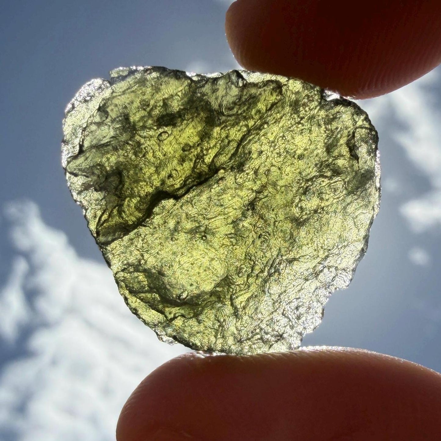 Authentic Moldavite Tektite Specimen, Czech Republic, 4.83 grams