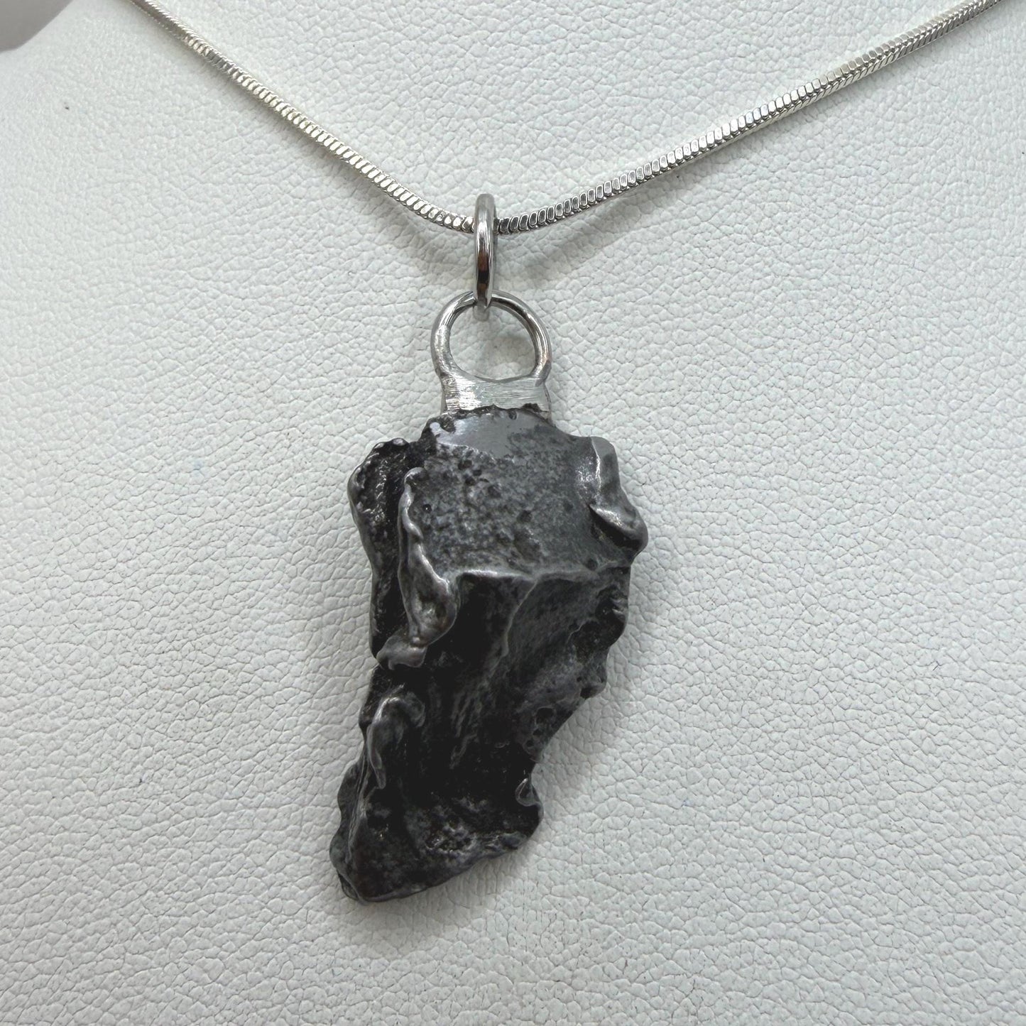 Sikhote-Alin Iron Meteorite Pendant: Astronomy Space Gift, 8.93g