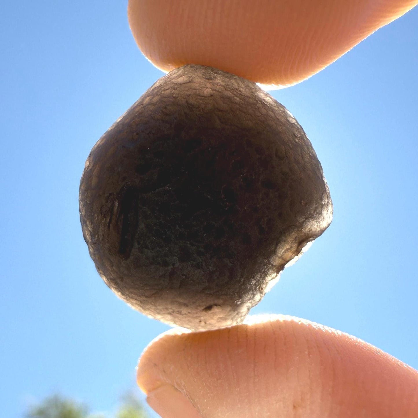Saffordite Cintamani Stone Specimen: Rare Arizona Pseudo-Tektite, 6.09 grams