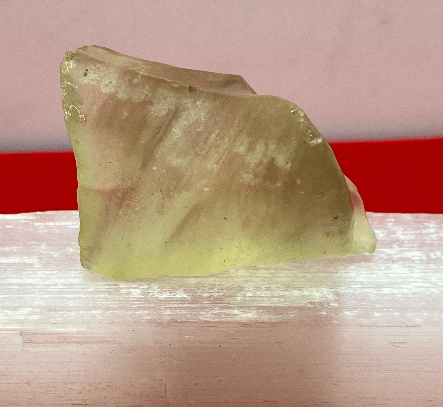 Rare Libyan Desert Glass: Golden Tektite Talisman, 28.52g