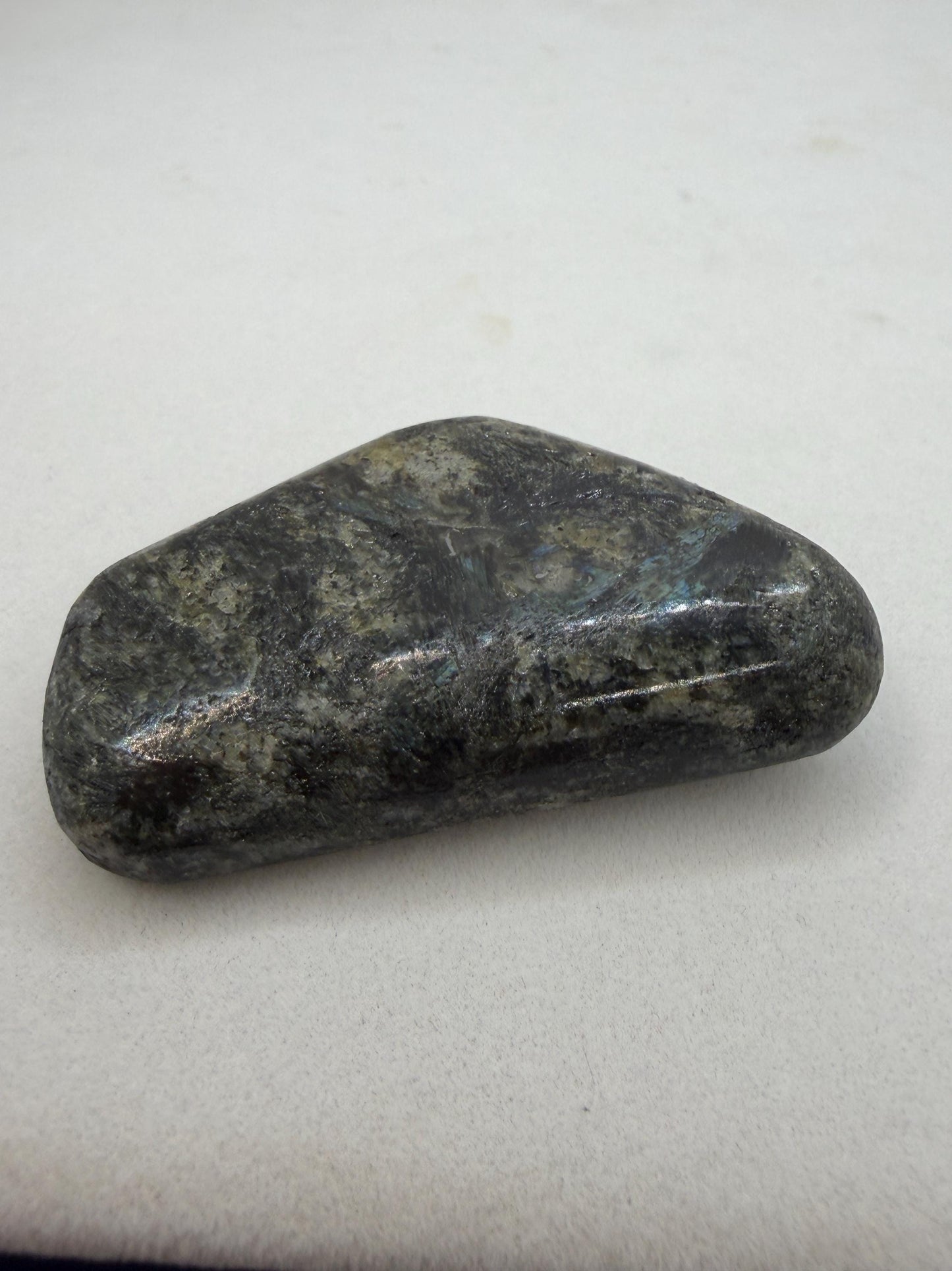 Rare Nuummite Crystal Finland, Genuine Sorcerer’s Stone, Iridescent Stone, 36.75g