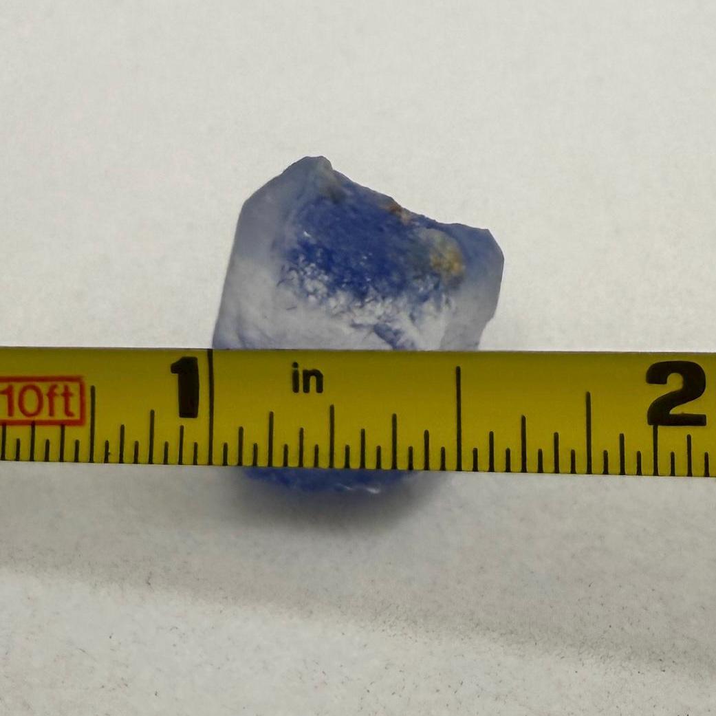 Rare Blue Dumortierite Crystal: Brazilian Gemstone for Collectors, 4.37g/21.9ct