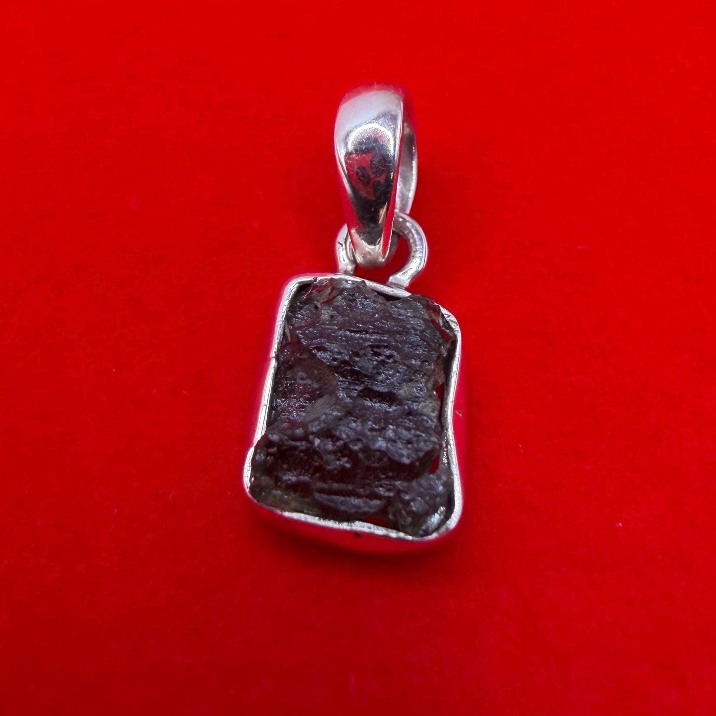 Authentic Moldavite Tektite Pendant: Czech Republic, Reiki Energy, 1.60 gram