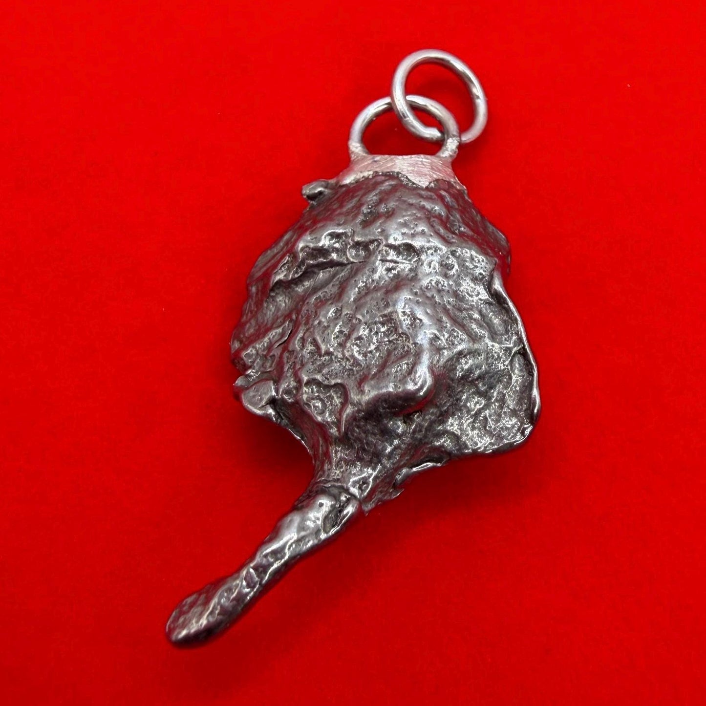 Gebel Kamil Iron Meteorite Pendant, 9.26 grams, Egypt, Authentic Meteorite
