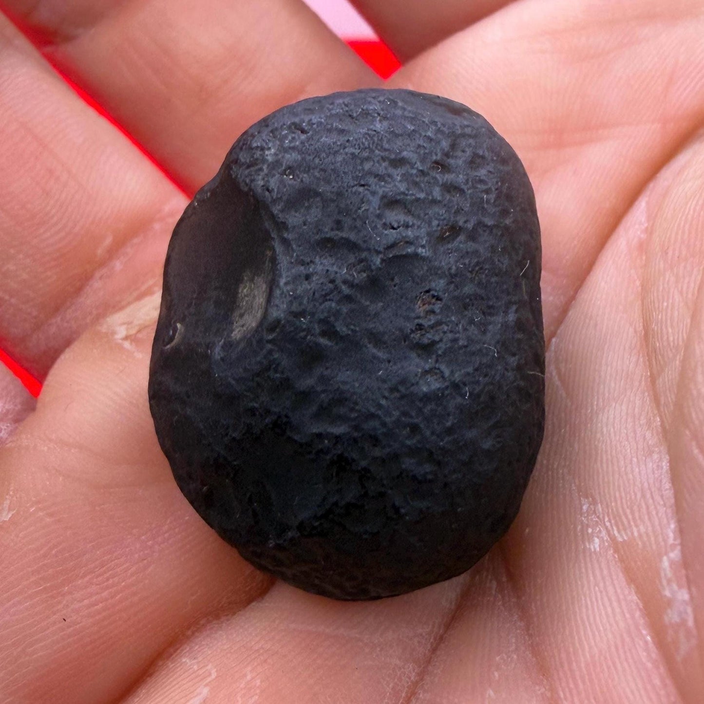Saffordite Stone: Rare Cintamani, Arizona Tektite -17.34 Grams