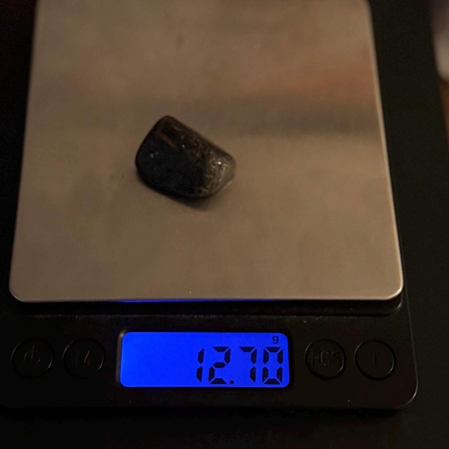 Greenland Nuummite Stone: Ancient Iridescent Gemstone, 12.70 grams