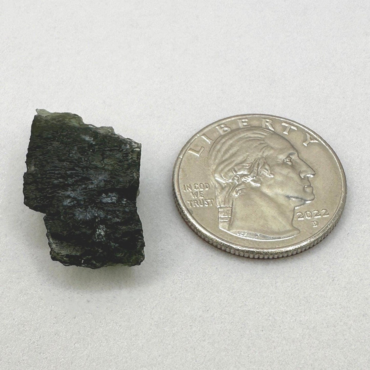 Authentic Moldavite Tektite Specimen: 4.20g/21ct