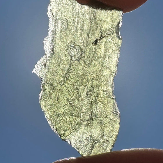 Moldavite Tektite Crystal Specimen, Spiritual Talisman (1.59 grams)