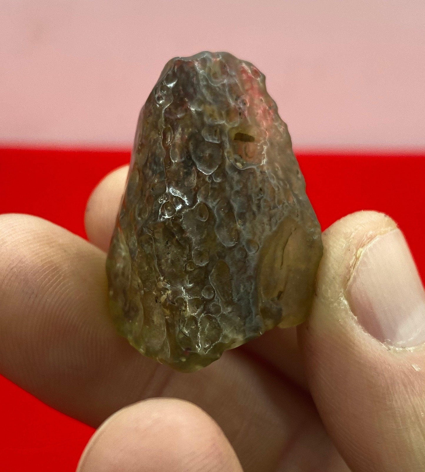 Libyan Desert Glass Tektite: Golden Green Talisman, Rare and Unique Tektite, 11.90 grams