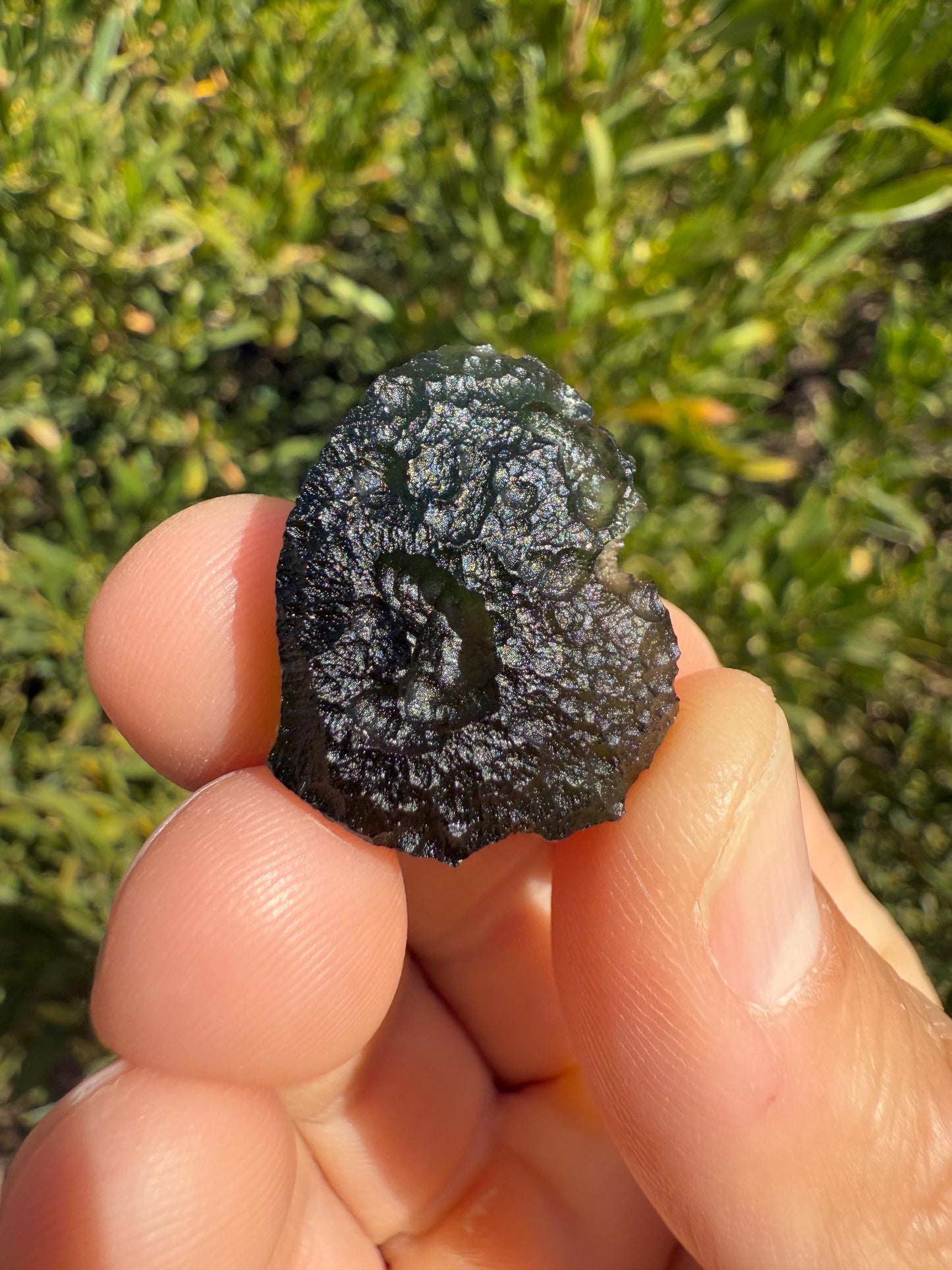 Natural Moldavite Tektite Specimen, Bohemian Crystal (5.83 grams)