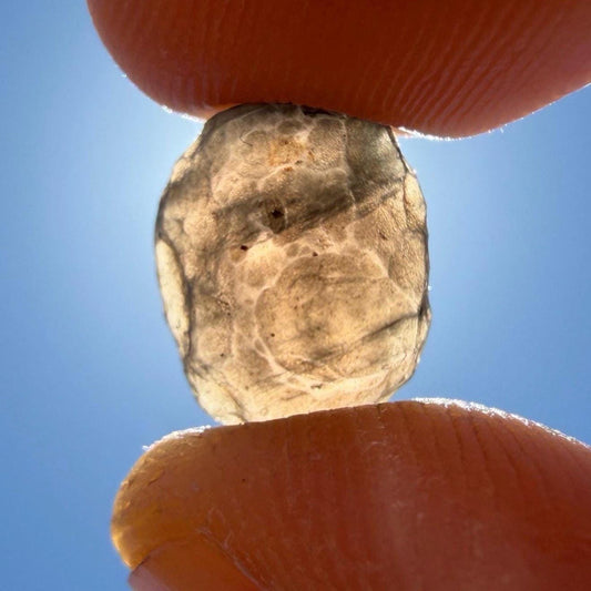 Rare Saffordite Stone: Arizona Cintamani Pseudo-Tektite, Translucent, 1.10 grams