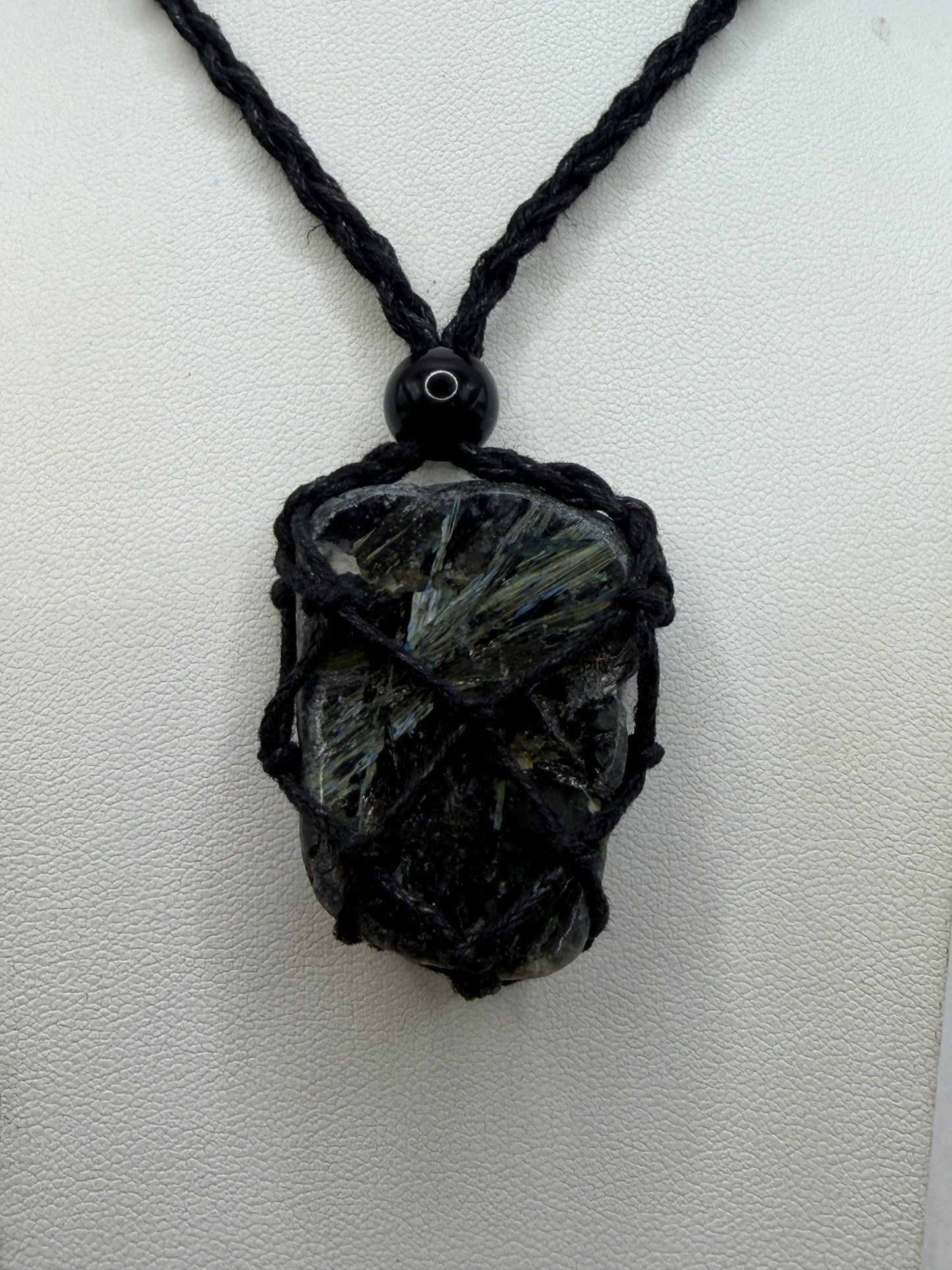 Rare Nuummite Crystal Finland, Genuine Sorcerer’s Stone, Iridescent Stone, 20.96g