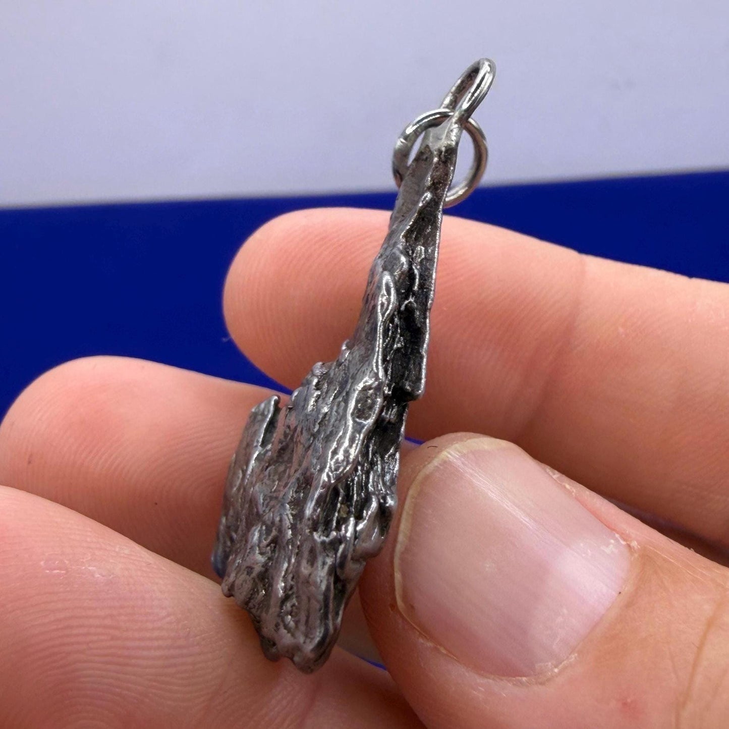 Campo del Cielo Meteorite Pendant, Authentic Astronomy Gift, Cosmic Jewelry, 13.90 grams