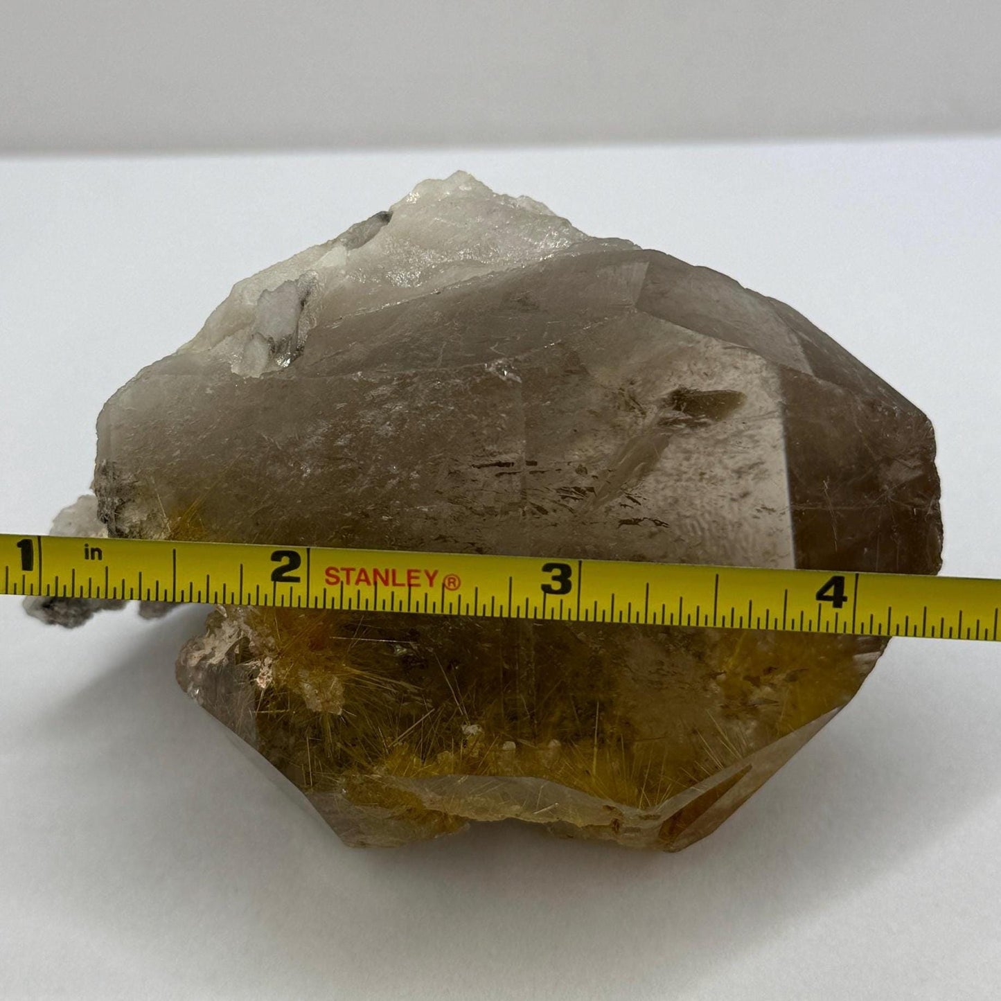 Rare Golden Rutilated Quartz Crystal: Brazilian Fine Crystal, 348g