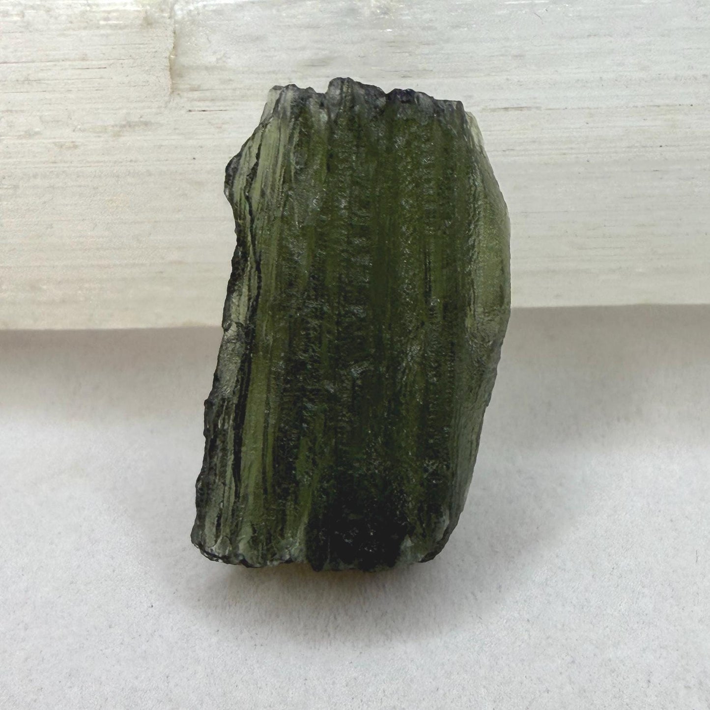 Moldavite Tektite Specimen: Authentic Crystal, 3.76g/18.8ct